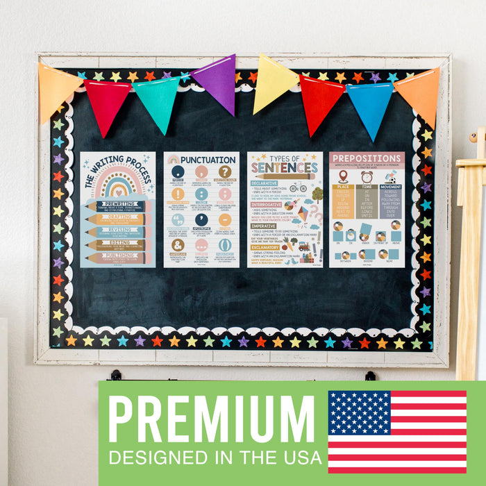 Parts of Speech Kit: Boho 12 Poster Pack