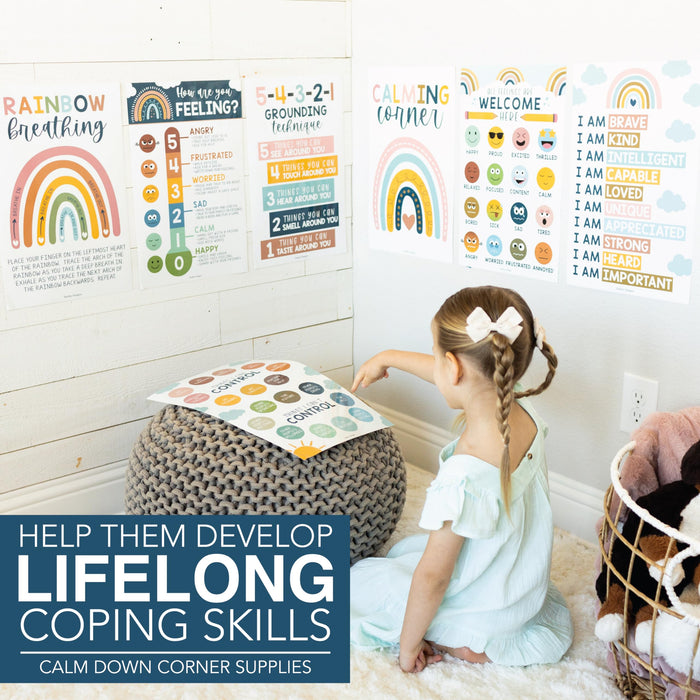Calming Corner Kit: Boho 8 Poster Pack