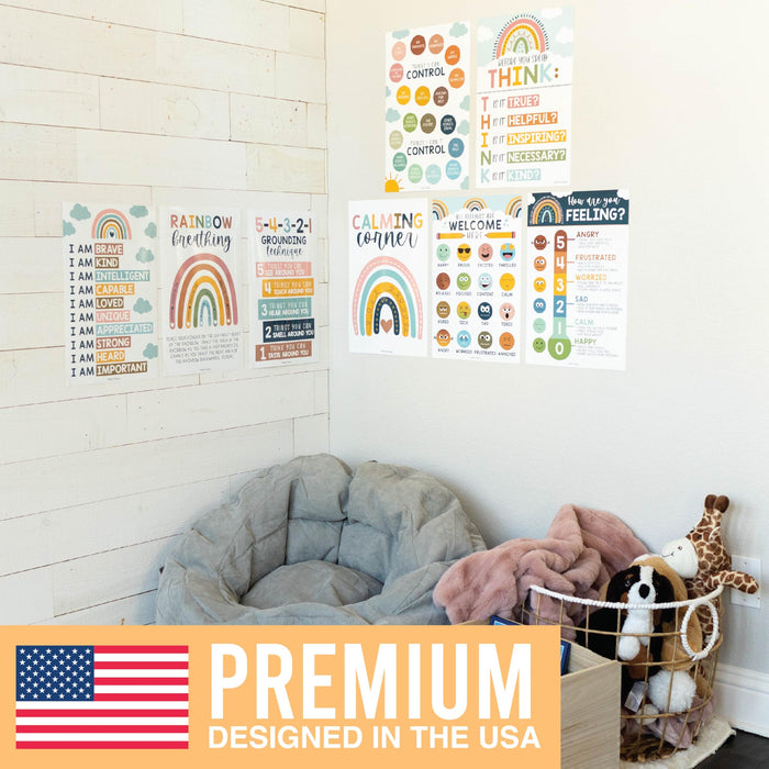 Calming Corner Kit: Boho 8 Poster Pack