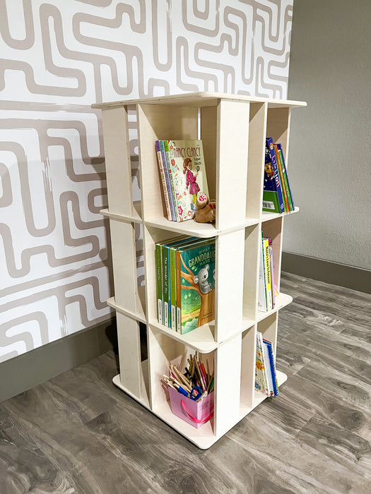 LAZY SUZAN- Rotating Bookshelf