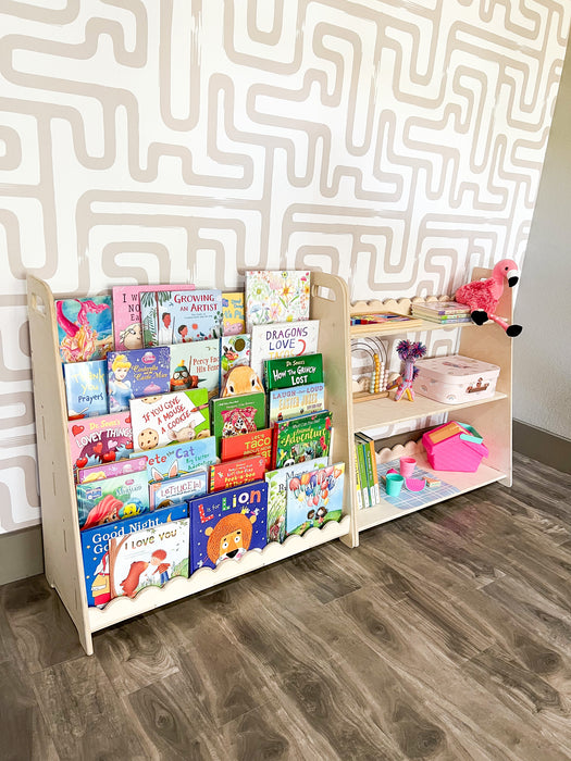 RAY+ROY- Scalloped Toy Shelf + Bookshelf