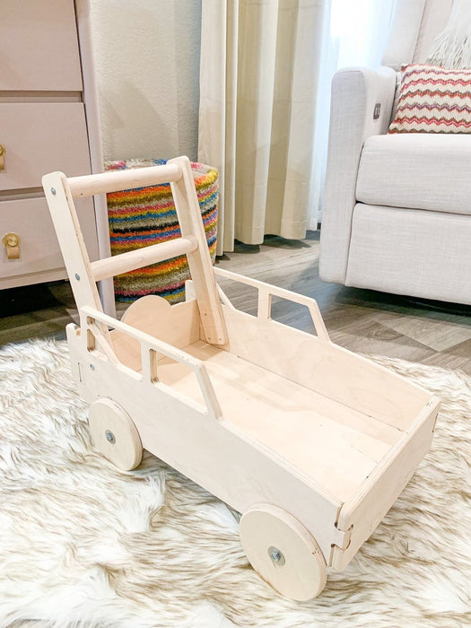 custom ERIC for Monica - Truck Wagon Toddler Walker - Toddler Toys - Wooden Walker Wagon