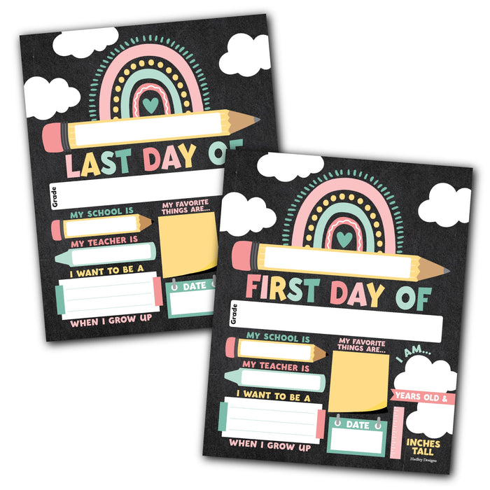 Back to School Signs: Boho 10 Pack