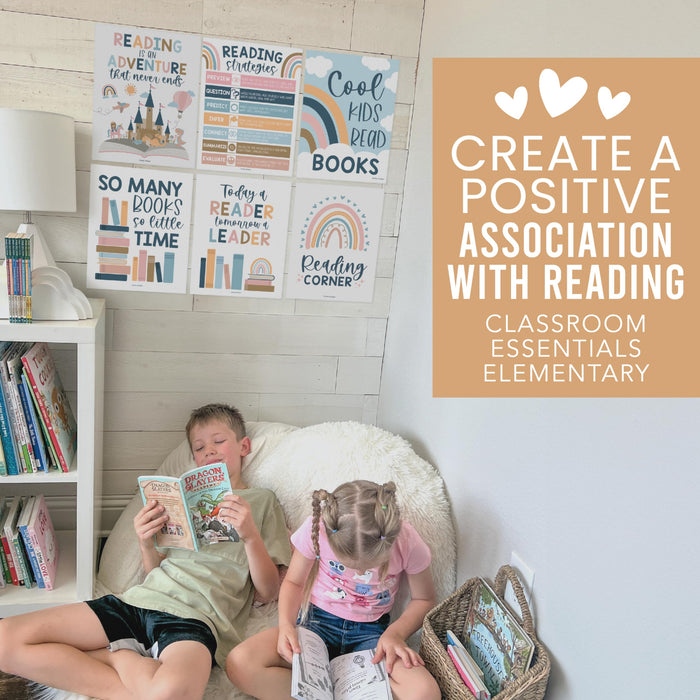 Reading Corner Kit: Boho 6 Poster Pack