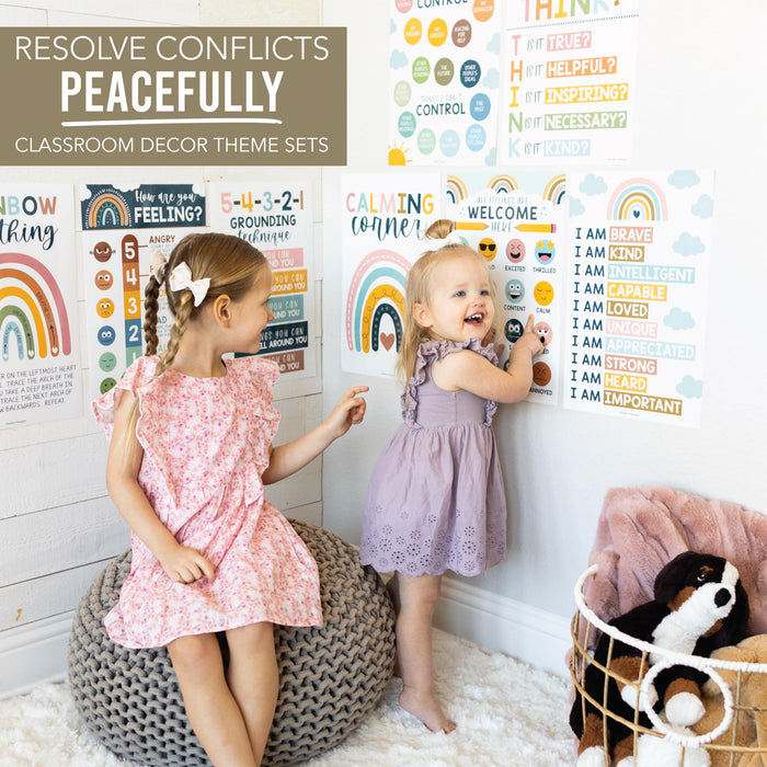 Calming Corner Kit: Boho 8 Poster Pack