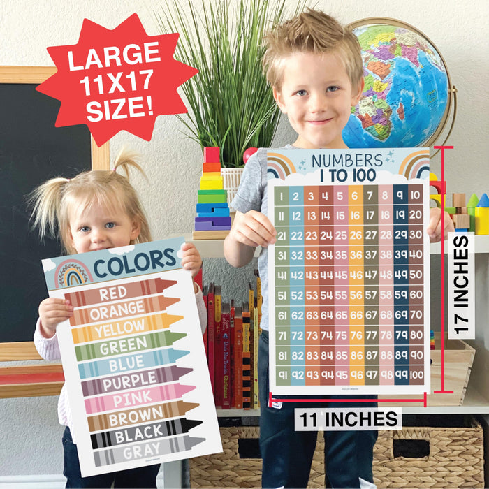 PreK Early Learning Kit: Boho 16 Poster Pack