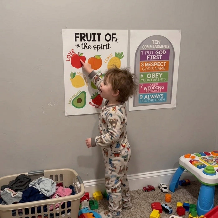 Bible Learning Kit, Colorful 9 Poster Pack