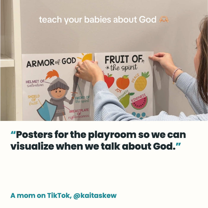 Bible Learning Kit, Colorful 9 Poster Pack