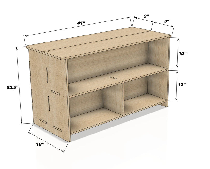 STELLA- Toy Shelf + Hidden Storage