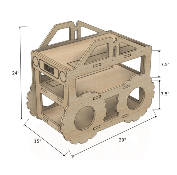 LUXSON- Toy Car Storage