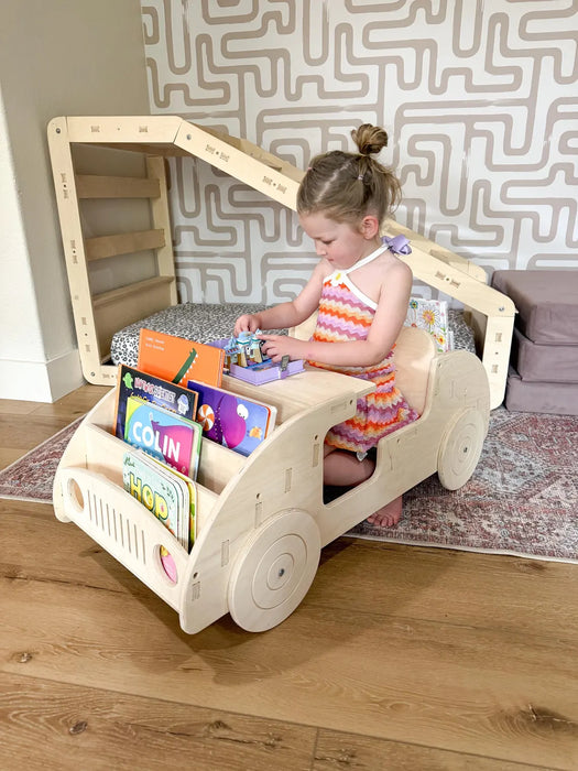FELIX- Car Inspired Double Sided Bookshelf