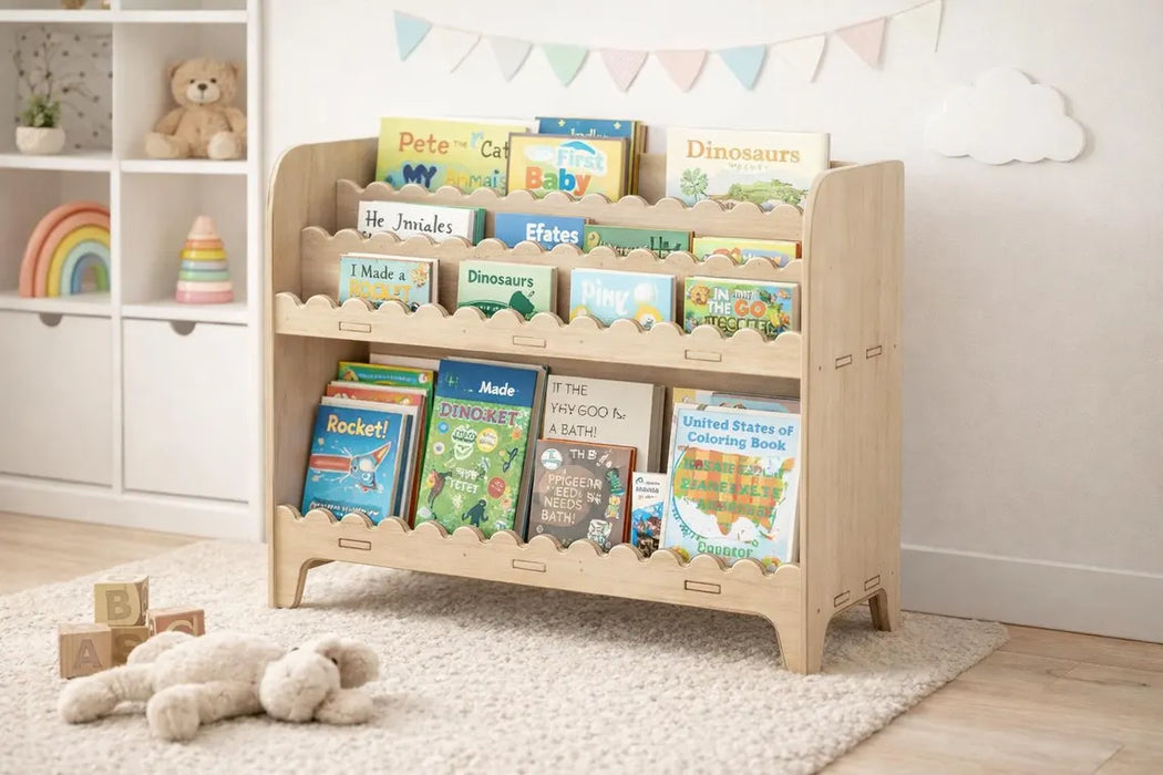 DARLA V1- Scalloped Bookshelf
