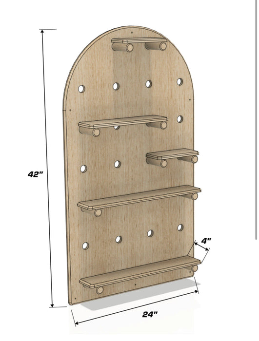 RAERAE- Pegboard Display Shelf