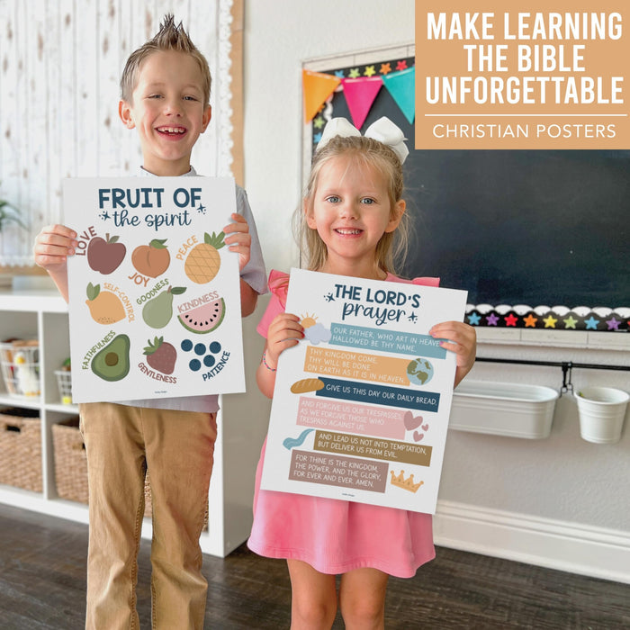 Bible Learning Kit, Boho 9 Poster Pack