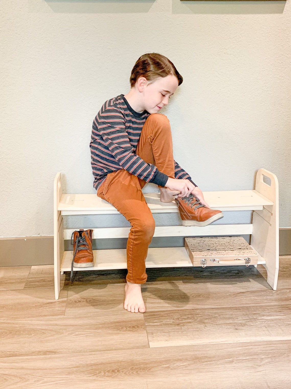 MAX Adjustable Toddler Bench Montessori Wooden Furniture Playroo