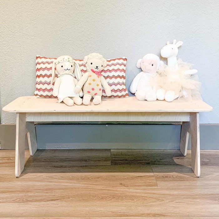 MASON - Montessori Toddler Bench - Toddler Furniture - Montessori Wooden Furniture - Playroom Bench - Kids Wooden Bench