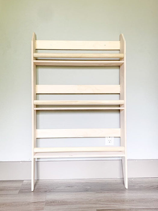 CORA- Tall Montessori Bookshelf - Toddler Bookcase - Montessori Wooden Furniture – Nursery Gift – Wooden Bookshelf - Wall Mount or Lean to Wall