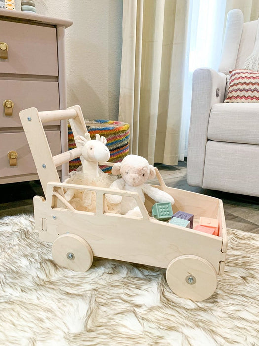 ERIC - Truck Wagon Toddler Walker - Toddler Toys - Wooden Walker Wagon