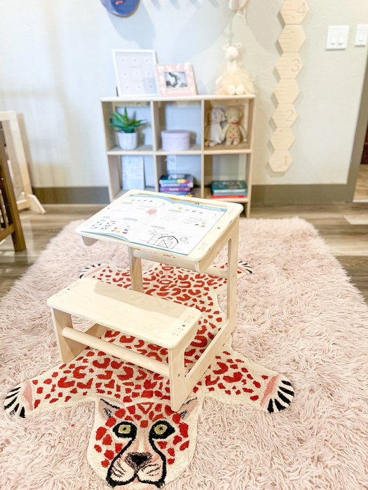 MARLIN - Montessori Desk - Wooden Toddler Table - Toddler Desk - Desk for Kids - Montessori Furniture