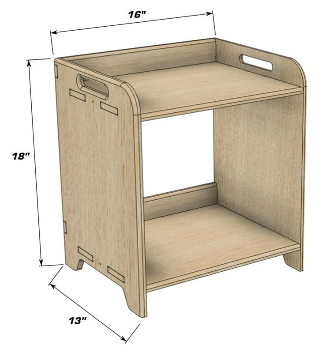 MINNIE - Montessori Play Tray - Montessori Furniture - Wooden Tray - Montessori Shelf - Kids Play Shelf