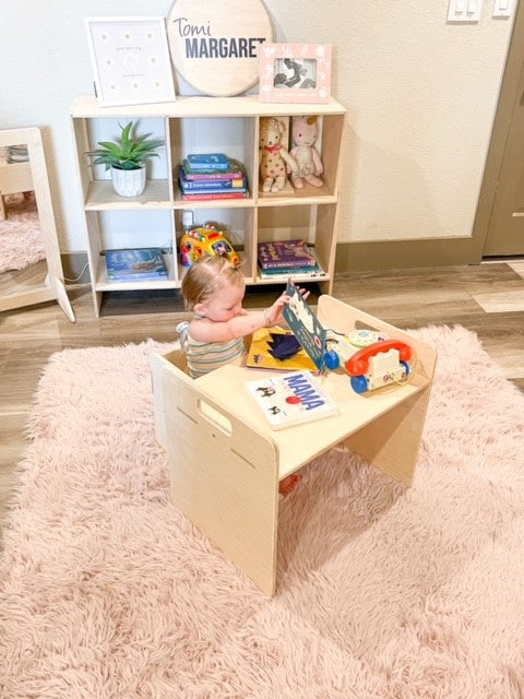 MARLEY - Montessori Desk - Wooden Toddler Table - Toddler Desk - Desk for Kids