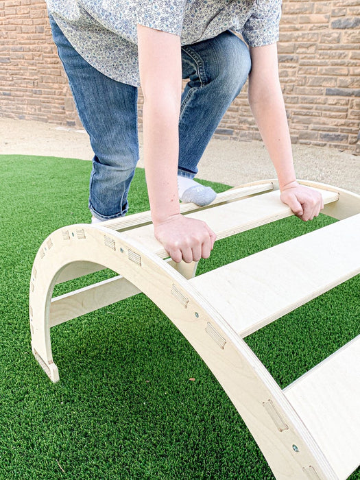 Montessori Climber - Arch for Toddler - Bridge - Climbing Arch - Montessori Wooden Furniture - Montessori Rocker - Nursery Gift