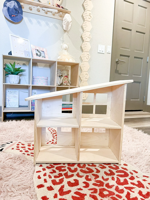 OLIVIA - Toddler Doll House - Handmade Wooden Dollhouse