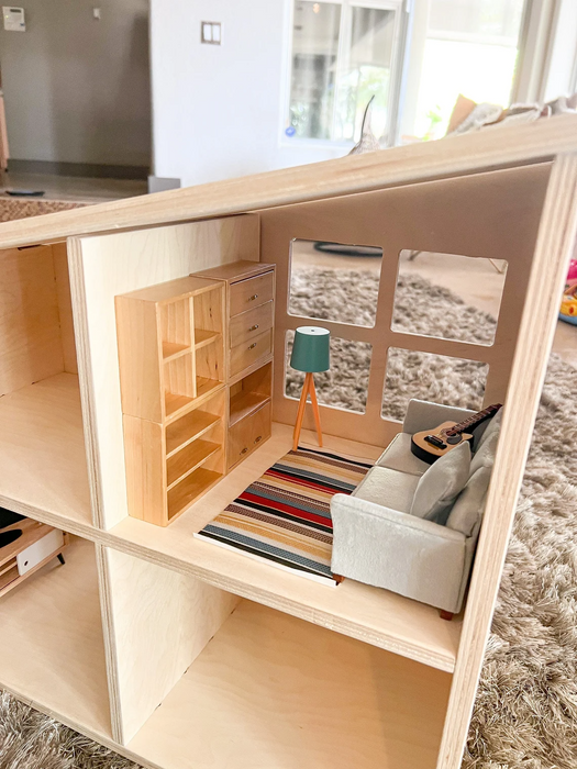 Handmade best sale wooden dollhouse