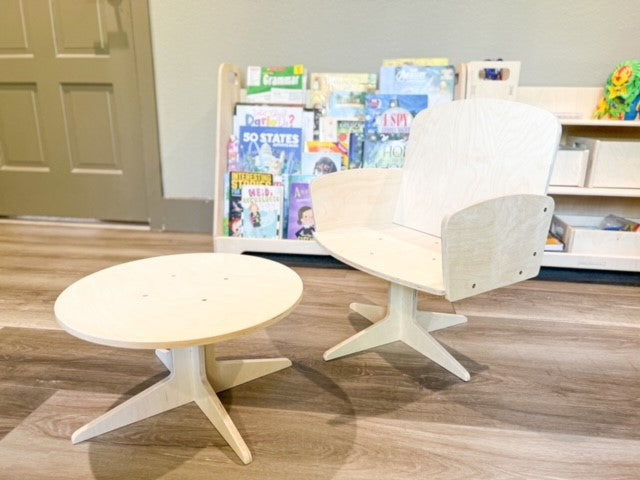ROMAN - 9" Toddler Chair - Montessori Furniture - Weaning Chair - Mid Century Modern - Kids Table and Chair - Nursery Gift