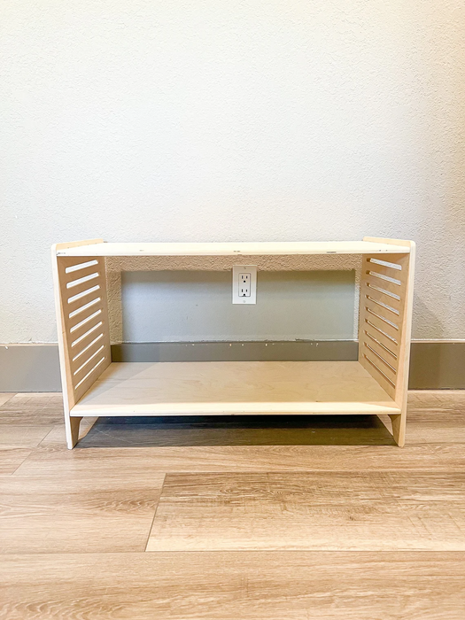 SPARROW SMALL (1 shelf single unit) - Montessori Toy Shelf - Minimalist Furniture