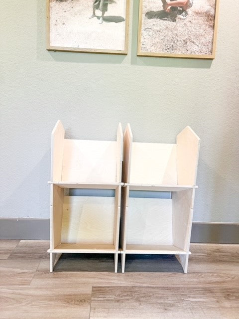 Stackable Storage Cubes (set of 2 cubes) - Montessori Toy Storage - Minimalist Furniture - Modular Modern - Cubby Storage - Dorm Decor