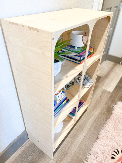 GRACE - Cube Bookcase - Cube Shelves - Cubby Bookshelf - Playroom Storage - Montessori Wooden Furniture