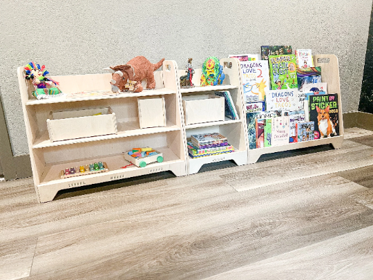 IVONNE - SINGLE unit (1) - Montessori toyshelf - toddler toy shelf - toddler toy storage - toy storage