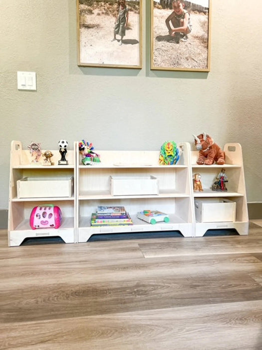 (1) Large LUNA Toy Shelf - (1 set of 2) IVONNE shelves *As pictured*