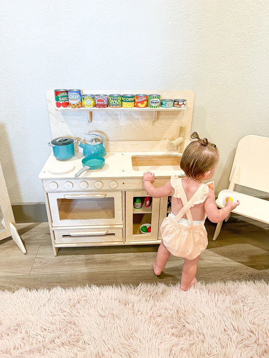 GIA - Montessori Furniture Kitchen - Toddler Play Kitchen - Montessori Activity Center