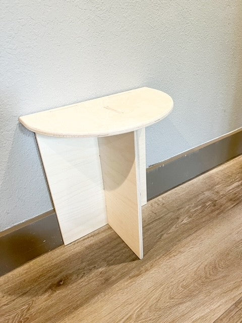 GRAY - Modern Side Table - Accent Table - Modern Stool - Montessori Nightstand - Small Space Nightstand