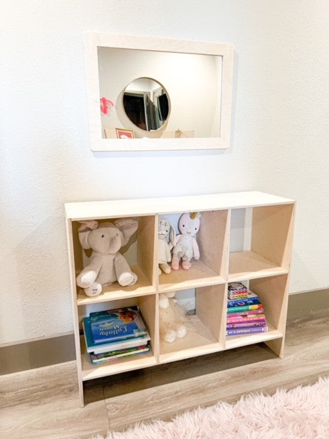 Small KIDS MIRROR, NURSERY Mirror, Montessori Decorative Pink Wooden Baby  Floor Mirror Kids Room Décor, Baby Registry Item 