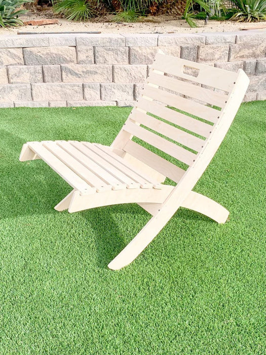 GABBY - Portable Nesting Lawn Chair - Portable Wooden Furniture - Lightweight Beach Chairs - Lawn Chairs - Patio Chairs