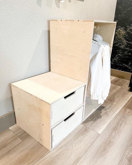HARLEY SET - Montessori Furniture - Minimalist Furniture - Modular Modern - Montessori Wardrobe Closet