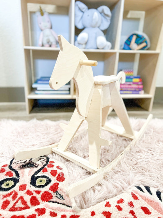 ROCKY - Montessori Rocker - Wooden Rocking horse - Rocking Horse