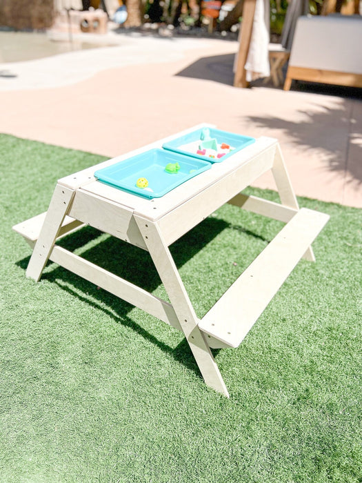 CLEARANCE-PARQUE - Montessori Sensory Table - Sensory Play - Sensory Station - Montessori Toys 2 Year Old - Toddler Outdoor Picnic