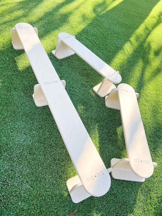 MARA - 29" and 59" Kids Balance Set - Montessori Toys - Montessori Wooden Furniture - Gymnastic Beam