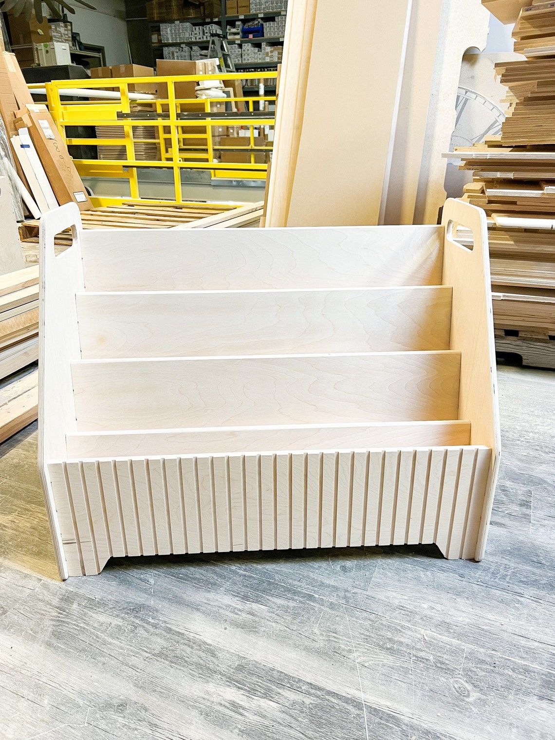 MIA Large Montessori Bookshelf Toddler Bookcase Montessori Woode