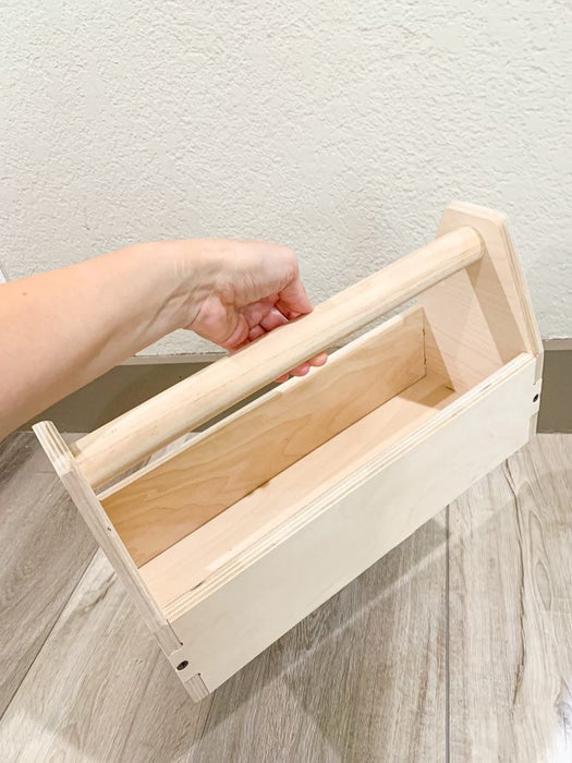 LOUIS - Montessori Tool Box - Wooden Tool Caddy for toddler