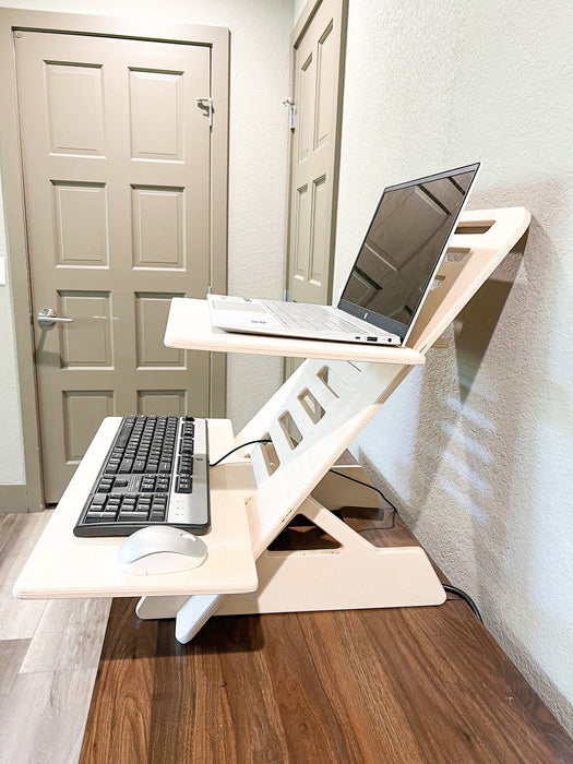 GABRIEL - Sit Stand Desk - Standing Desk - Standing Work Station - Desk Organizer - Desk for Home Office