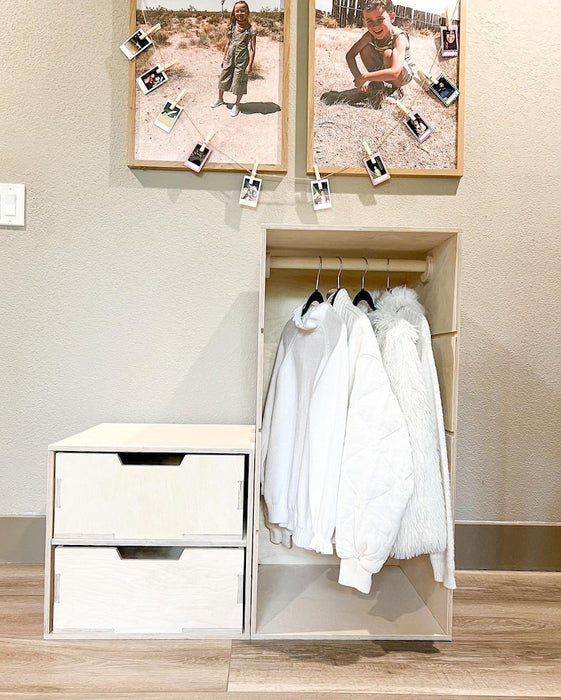 HARLEY SET - Montessori Furniture - Minimalist Furniture - Modular Modern - Montessori Wardrobe Closet